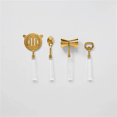 Acrylic & Gold Bar Set | Buy Bar Sets Online | Gold Bar Set