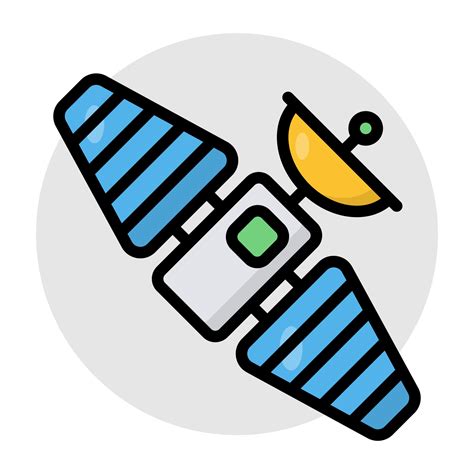 A flat design, icon of weather satellite 3360458 Vector Art at Vecteezy