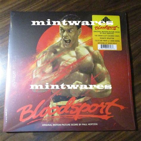 Bloodsport Movie Film Soundtrack Kumite Red Splatter Vinyl Record Lp