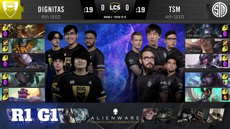 Dignitas Vs TSM Game 1 Round 1 Playoffs S10 LCS Summer 2020 DIG