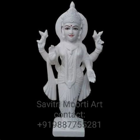 White Painted Marble Laxmi Mata Statue For Worship At Rs In Jaipur