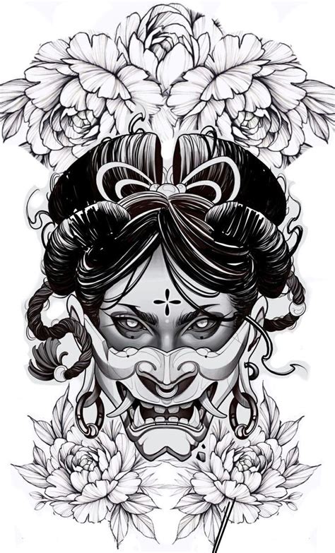 Oni Mask Tattoo Designs With Meaning Artofit