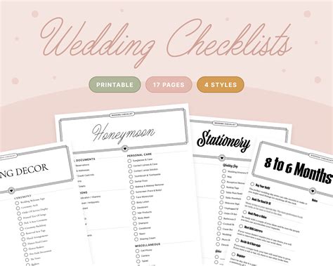 Wedding Planning Checklist Photography Shot List Wedding Planning