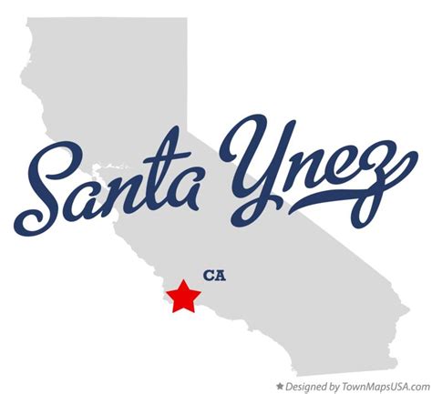 Map of Santa Ynez, CA, California