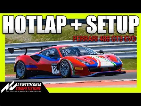 ACC Hotlap Setup Misano Ferrari 488 GT3 Evo YouTube