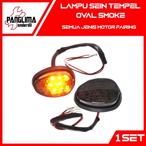 Jual Lampu Sein Variasi Tempel Oval Universal Semua Jenis Motor Fairing