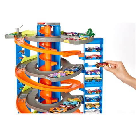 Hot Wheels City Zestaw Zakręcony Mega Garaż Auto Hot Wheels Zestawy