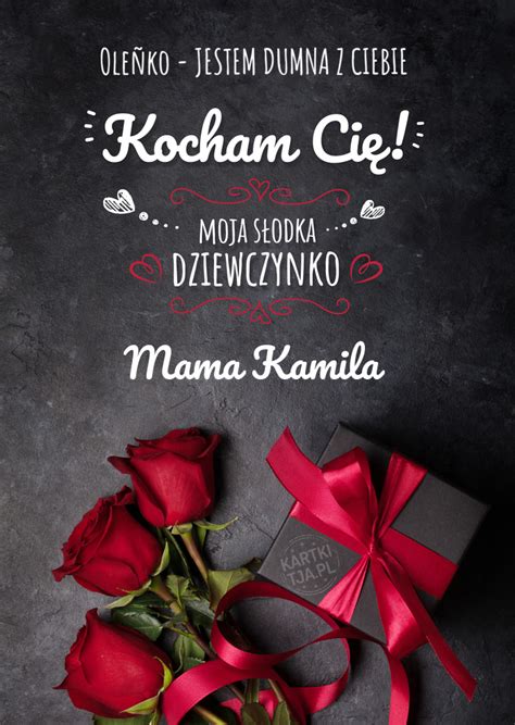 Ole Ko Jestem Dumna Z Ciebie Moja S Odka Dziewczynko Mama Kamila