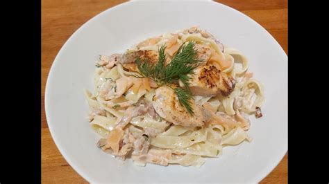 Tagliatelles Au Saumon Youtube