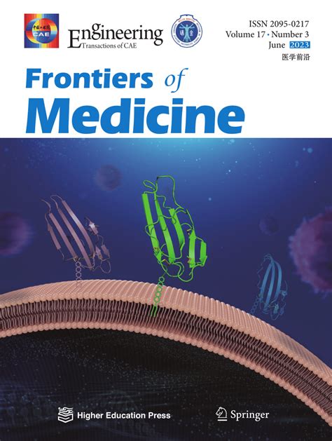 Pdf Cover Page For Frontiers Of Medicine