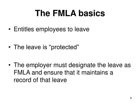 PPT - FMLA BASICS PowerPoint Presentation, free download - ID:6796210 