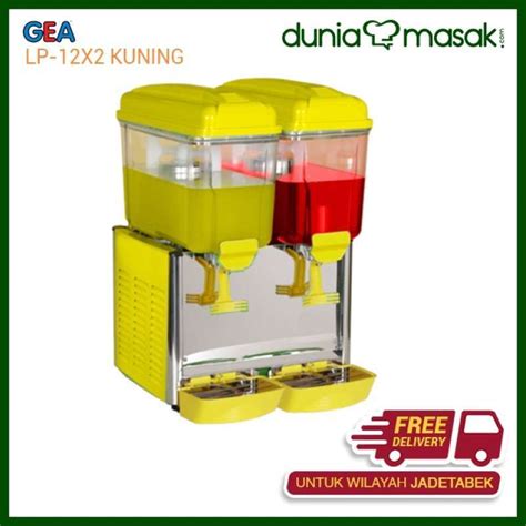 Jual GEA LP 12x2 Juice Dispenser Jus Dispenser 2 Dua Tabung Dengan