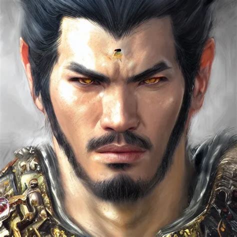 King From Tekken Closeup Character Portrait Art By Stable Diffusion