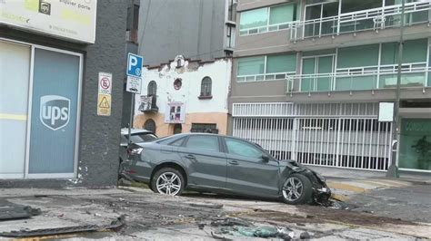 Abandonan Auto de Lujo Tras Fuerte Choque Patriotismo y Benjamín