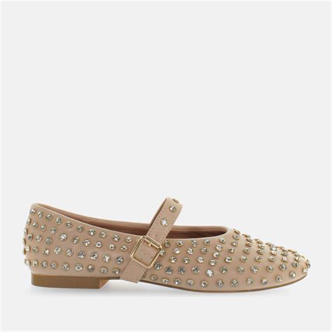 Ballerine Donna Borchie Strass Cristallo Nude Kharisma