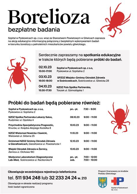 Borelioza bezpłatne badania Aktualizacja LAB MED Laboratorium