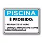 Placa Sinalização Indicativa Segurança Piscina A5 20 X 15 A R 17 em