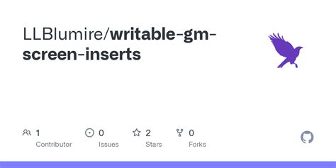 GitHub - LLBlumire/writable-gm-screen-inserts