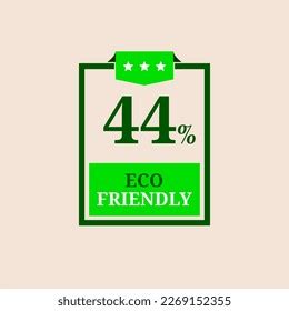 Percentage Eco Friendly Stamp Icons Stock Vector Royalty Free