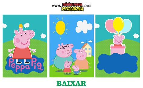 Kit Festa Peppa Pig Pronto Para Imprimir