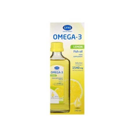 Lysi Omega 3 ŽuvŲ Taukai CitrinŲ Sk 240ml Pinkpharmalt