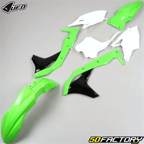 Kit Carena Kawasaki Kx Kxf Ufo Verde E Bianco