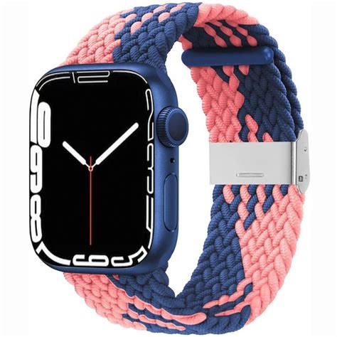 Flätat Elastiskt Armband Apple Watch 7 41mm Blue Powder Elgiganten