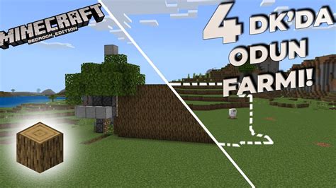 Yarı Otomatik Odun Farmı Yapımı 119 Minecraft Bedrock Mcpexboxps4