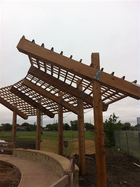 Diy 2 post cantilevered pergola free garden plans how to build garden