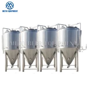 Conical Fermentor Bbl Beer Fermentation Tank With Cooling Jacket