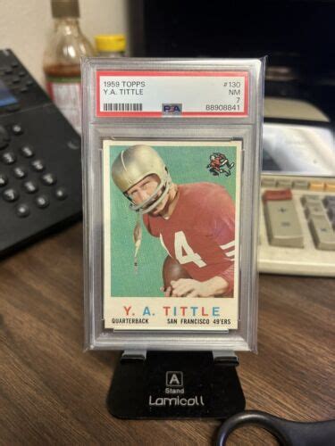 Topps Y A Tittle Psa Nm Near Mint San Francisco Ers Ebay