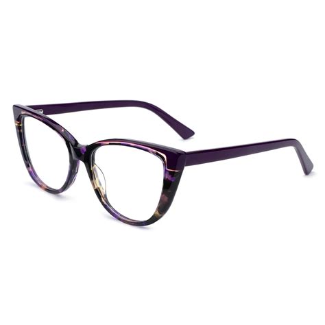 2023 New Model Cat Eye Acetate Eyeglasses Frames Laminate Acetate