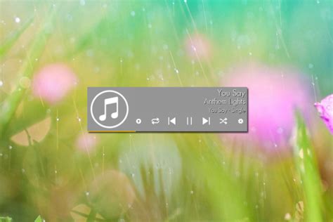 Stylish Music Player Rainmeter Skin