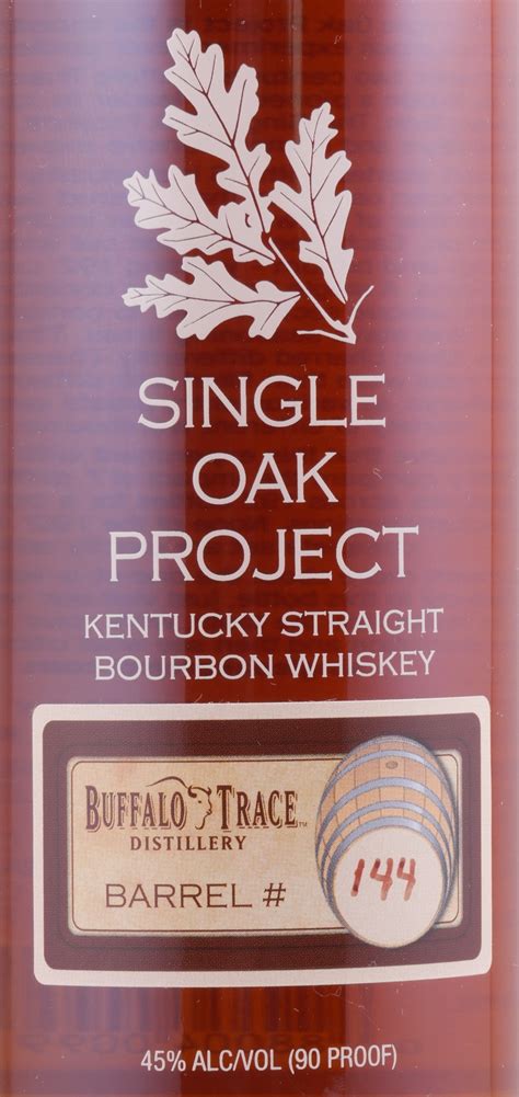 Buffalo Trace Single Oak Project Barrel 144 Kentucky Straight Bourbon