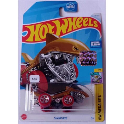 Hot Wheels Shark Bite Gold Hw Mega Bite Special Future Factory Sealed Shopee Malaysia