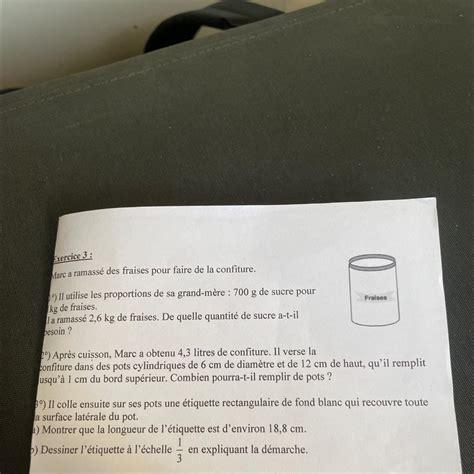 Bonjour Jaimerais Bien Avoir De Laide Pour Cette Exercices Merci D