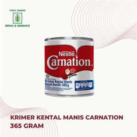 Jual Susu Kental Manis Krimer Kental Manis Carnation Satuan 365 Gram