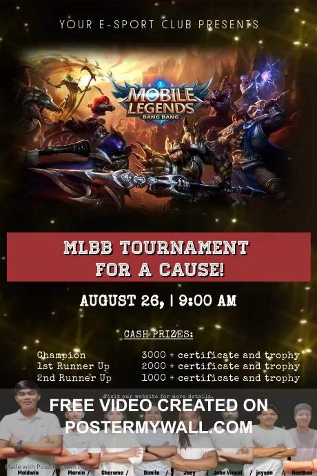 Mobile Legends Tournament Invitation Template Postermywall