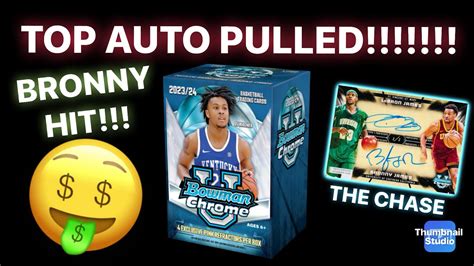 We Pulled A Bronny And A Top Auto Bowman Chrome U Basketball