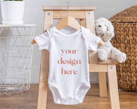 Baby Onesie Mockup For Sublimation Designs Custom Onesie Mock Etsy