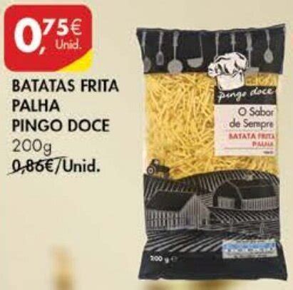 Promoção Batatas Fritas Palha Pingo Doce 200g em Pingo Doce