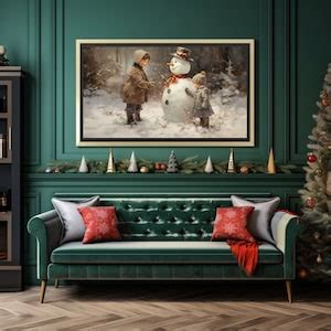 Snowman Printable Snowy Christmas Printable Victorian Christmas