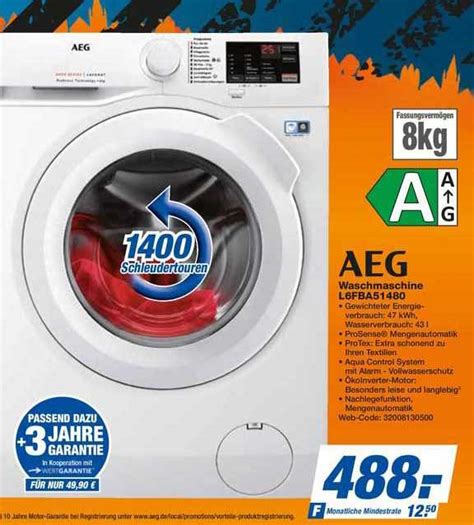 Aeg Waschmaschine L Fba Angebot Bei Expert Techno Land Prospekte De