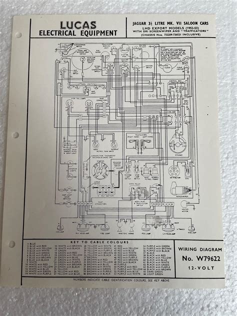 Lucas Wiring Diagram W Jaguar Mkvii With Dri