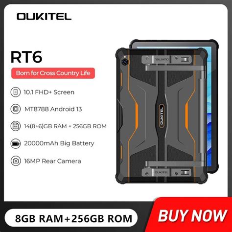 Jual Oukitel RT6 Tablet 16GB 256GB Android 13 Rugged 20000mAh 10 1 Inch