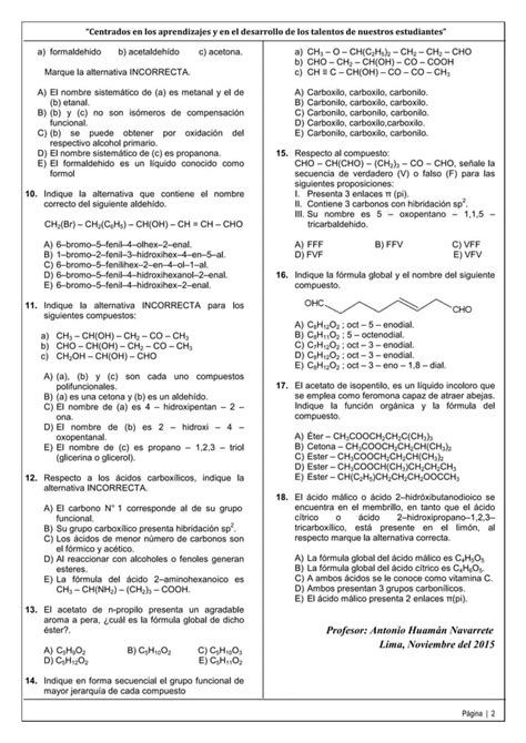 Quinta práctica dirigida de química PDF