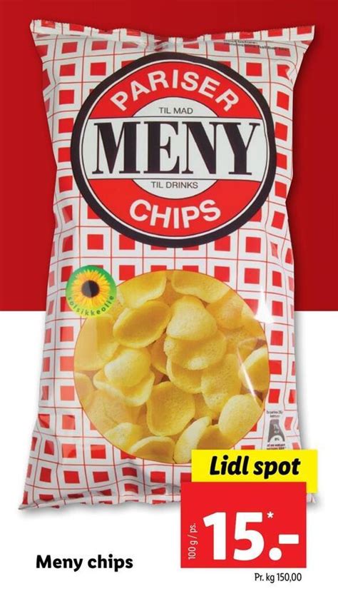 Meny Chips Tilbud Hos Lidl