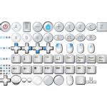 pause orange button  svg