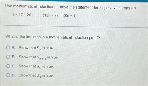 Solved Use Mathematical Induction To Prove The Statement For Chegg