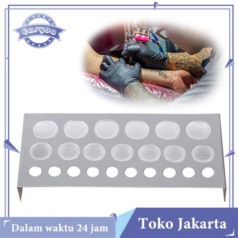 Jual Lubang Tattoo Ink Cup Holder Stainless Tempat Cup Tinta Ink